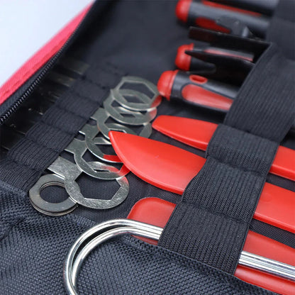 Car Trim Removal Tool Kit for Door/ Pannel/ Audio Dashboard/ Plastic Rivets/ Bumper/ Fastener Clips DIY Car Panel Disassembly