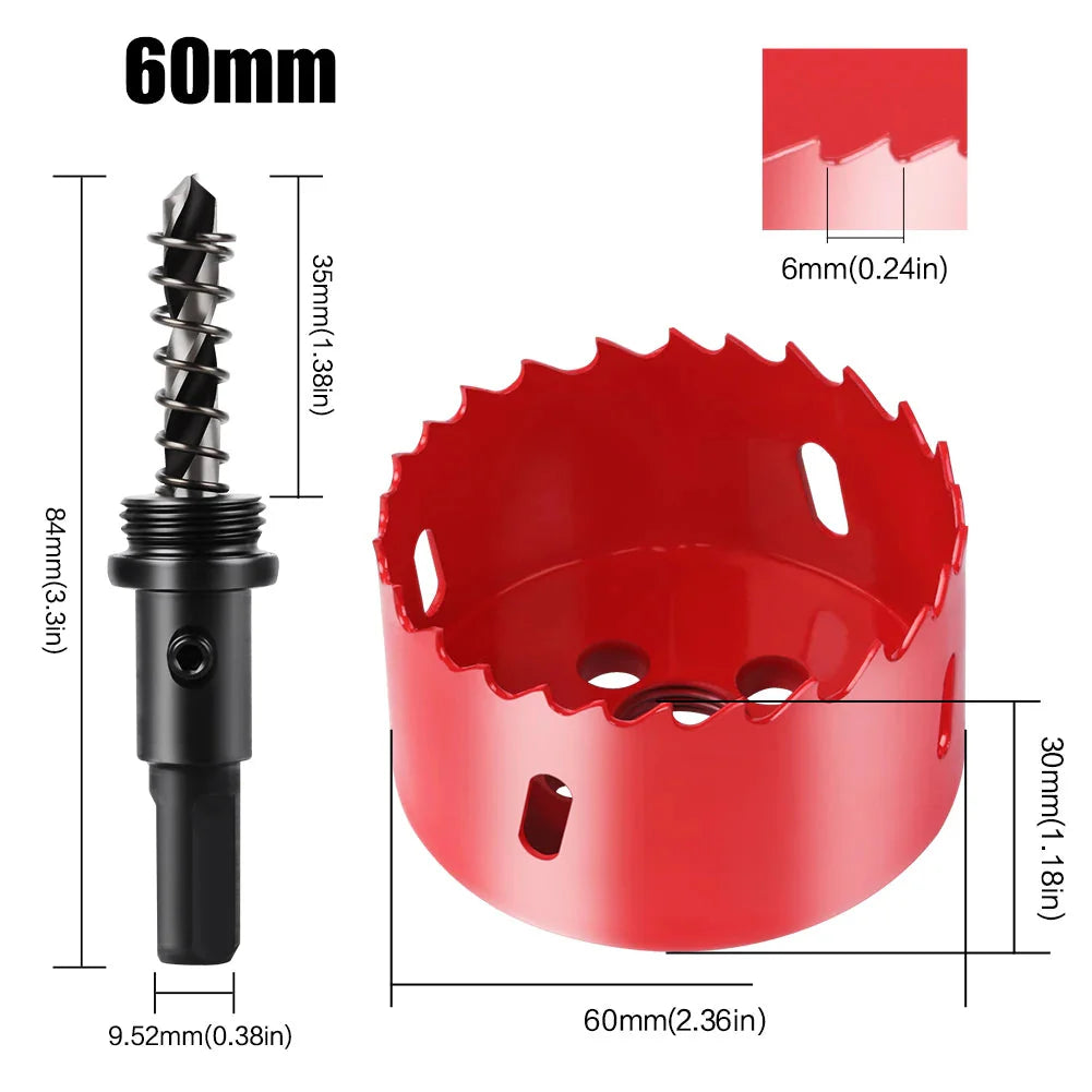 1pc 15-200mm M42 Bi-Metal Hole Saw HSS Drill Bit for Metal Iron Aluminum Stainless Plastic DIY Wood Cutter Tools