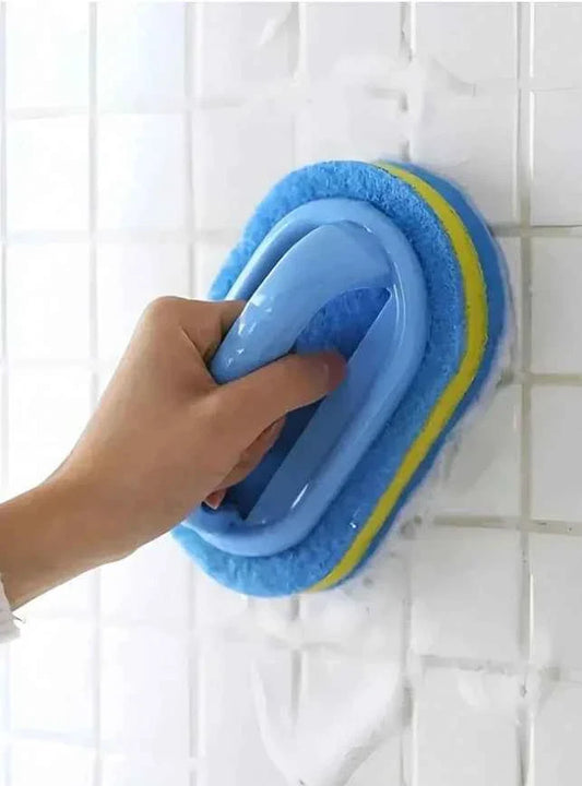 Cleaning sponge for bathroom, tile and glass stain removal - wiping brush commercial cleaning service/store