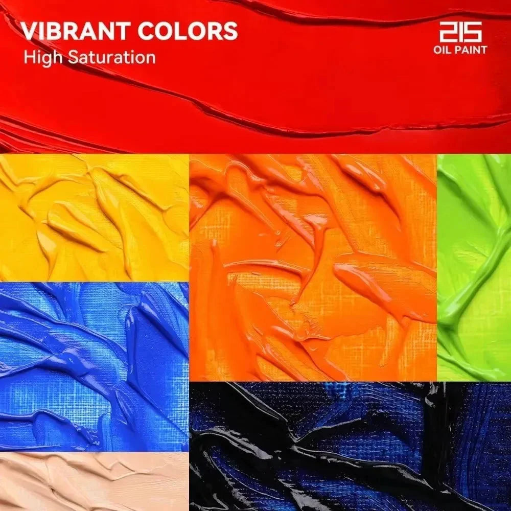 Paul Rubens Oil Paint 20 Colors 50ml Professional Oil Based Paint High Saturation Creamy Texture for Artists Beginners
