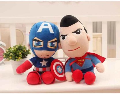 Disney Movie 28cm Marvel Avengers Hero Plush Doll Spiderman Spider-man Ironman Captain America Soft Stuffed Toys For Kids