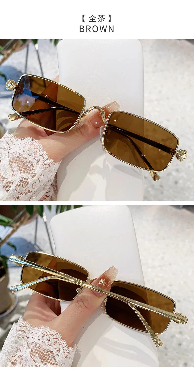 High Definition Sunglasses for Men Ladies Blue Light Blocking Eye Protection Eyewear Rimless Square Frame Eyeglasses Goggle