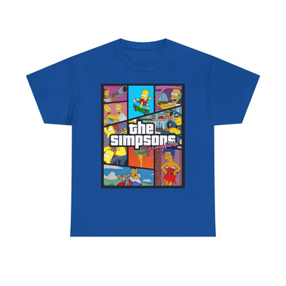 Men's The Simpsons Family T Shirt  Unisex Pure Cotton Breathable Stylish and Versatile Streetwear Oversized Loose Casual