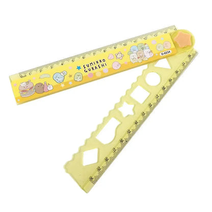 School Supplies  Gift 30CM Cute DIY Animal Drawing Rulers Drawing Tools Straightedge Folding Ruler