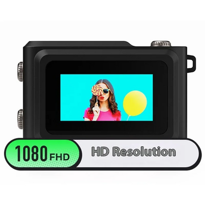 CABE-School Life Memory Thumb Camcorder 1080P HD Digital Camera Mini Retro Student Gift Portable Video Recording Device Videogra