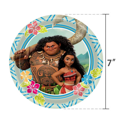 Moana Party Decorations Balloons Set Tableware Napkins Cups Plates Backdrop Kit Disney Vaiana Theme Happy Birthday Deco Supplies