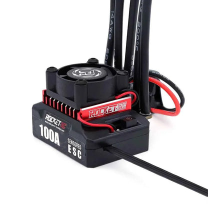 ROCKET-RC 100A ESC Sensored Brushless Electric Speed Controller 2-3S for 1/10 RC Drift Car 380/390/540 Sensored Brushless Motor