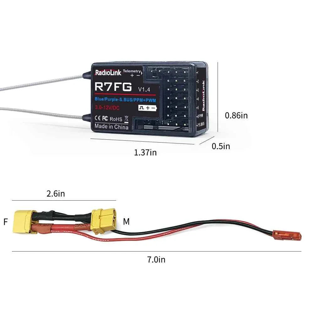 RadioLink RC Receiver R8FGH R8FG R8EF R8FM R8SM R8XM R7FG R6F R4FGM 2.4G Receiver for RC Transmitter RC8X/T8FB/T8S/RC6GS/RC4GS