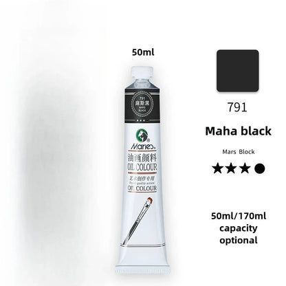 Maries Oil Paint 50ML Oil Painting Art Creation Pigment Large Oil Paint Paint Single Commonly Used 24 Colors