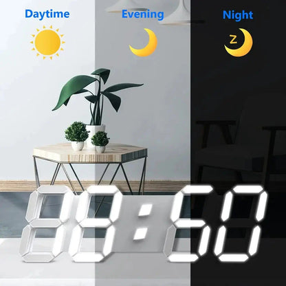 Multifunctional USB Ported LED 3D Digit Style Digital Clock