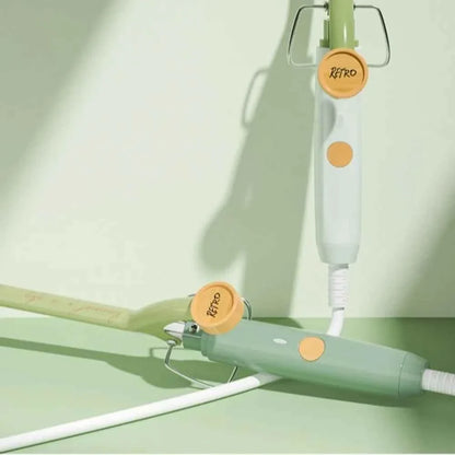 Professional 9mm Wool Hair Curling Iron Short Hair Electric Curler Wand Ultra-fine Ceramic Teddy Curling Iron Salon Styling Tool