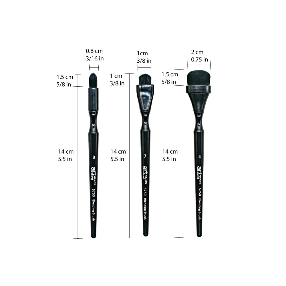 Artsecret Charcoal Drawing Blending Brushes Set for Painting Sketch Drawing Tools Charcoal Ink Blending Supplies