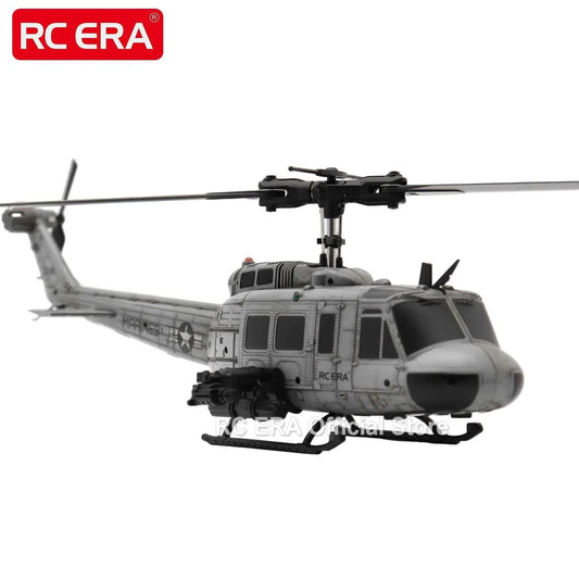 RC ERA Weathered Marine C032 UH1Huey One Click Inverted Flight TOF Optical Flow Gyro Stabilized RC Helicopter for Adults