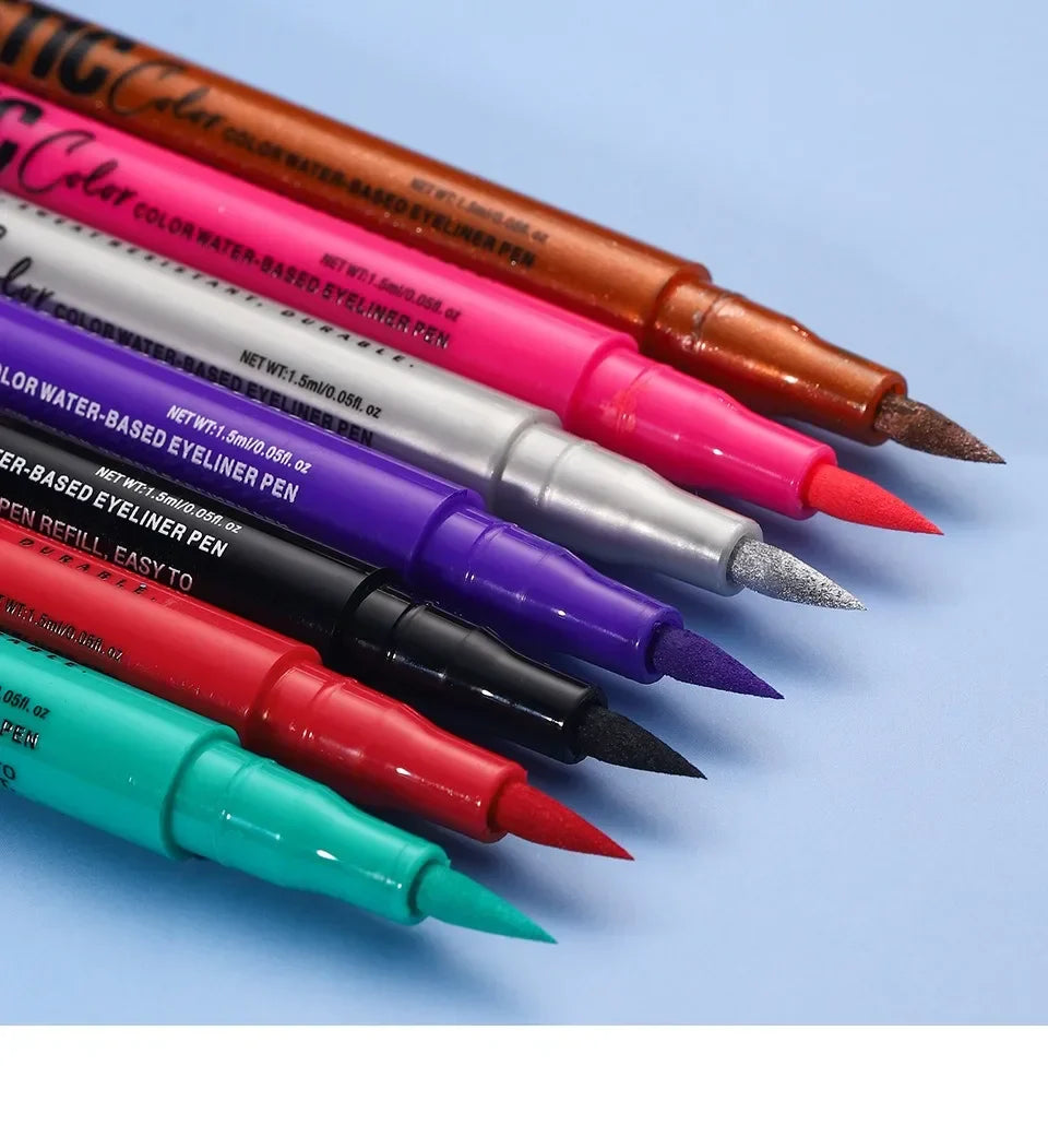 Red Wine Black Waterproof Eyeliner Pencil Untra-fine Liquid Eye Liner Pen Quick Dry Long Lasting Non Smudge Makeup Cosmetics