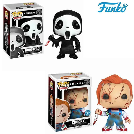 Funko POP MOVIES Scream - Ghostface 51# CHUCKY Brideof 315# Good Guys Toy Vinyl Figures Anime Model Doll Pvc Collection Toys