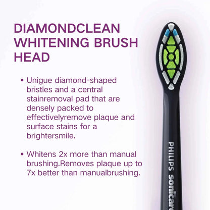 Philips Sonicare Diamond Clean HX9352 HX93 Electric Toothbrush Handle, No Original Packaging,Equipped with W brush head