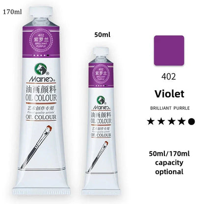 Marie's Oil Paint 170ML Oil Painting Art Creation Pigment Large Oil Paint Paint Single Commonly Used 24 Colors