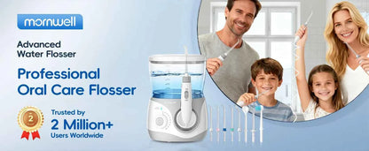 Home Water Flosser, 10 Adjustable Pressures,600 ml Large Capacity,6 Home Nozzles Professional Oral Irrigator for Teeth Clean