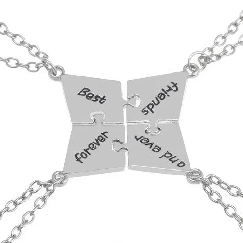 New Best Friends Necklace For Women Girls Broken Heart Puzzle Musical Note Pendant Necklaces BFF Friendship Forever Jewelry Gift