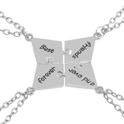 New Best Friends Necklace For Women Girls Broken Heart Puzzle Musical Note Pendant Necklaces BFF Friendship Forever Jewelry Gift