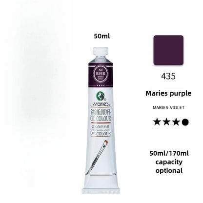 Maries Oil Paint 50ML Oil Painting Art Creation Pigment Large Oil Paint Paint Single Commonly Used 24 Colors