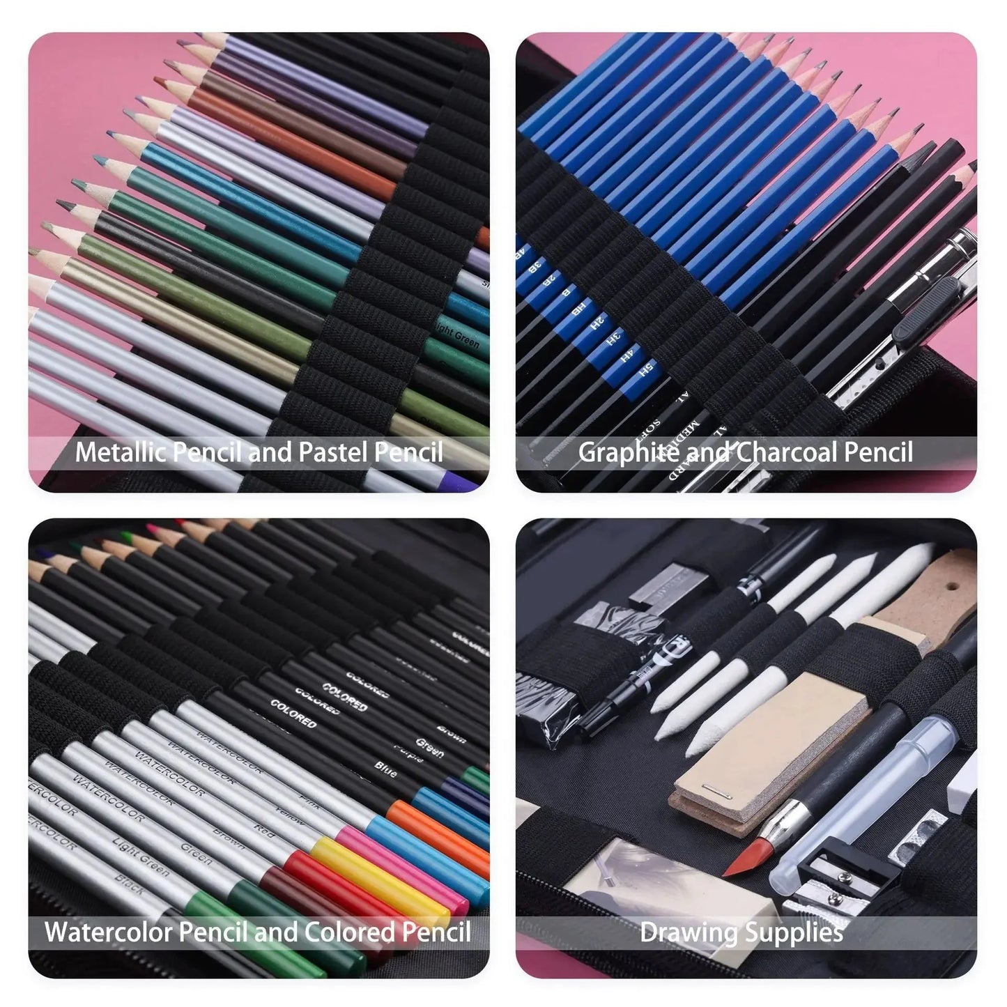 Art Painting Set 83pcs Art Sketching Set Color Lead Pencil High Quality Set Art Professional School Drawing Supplies
