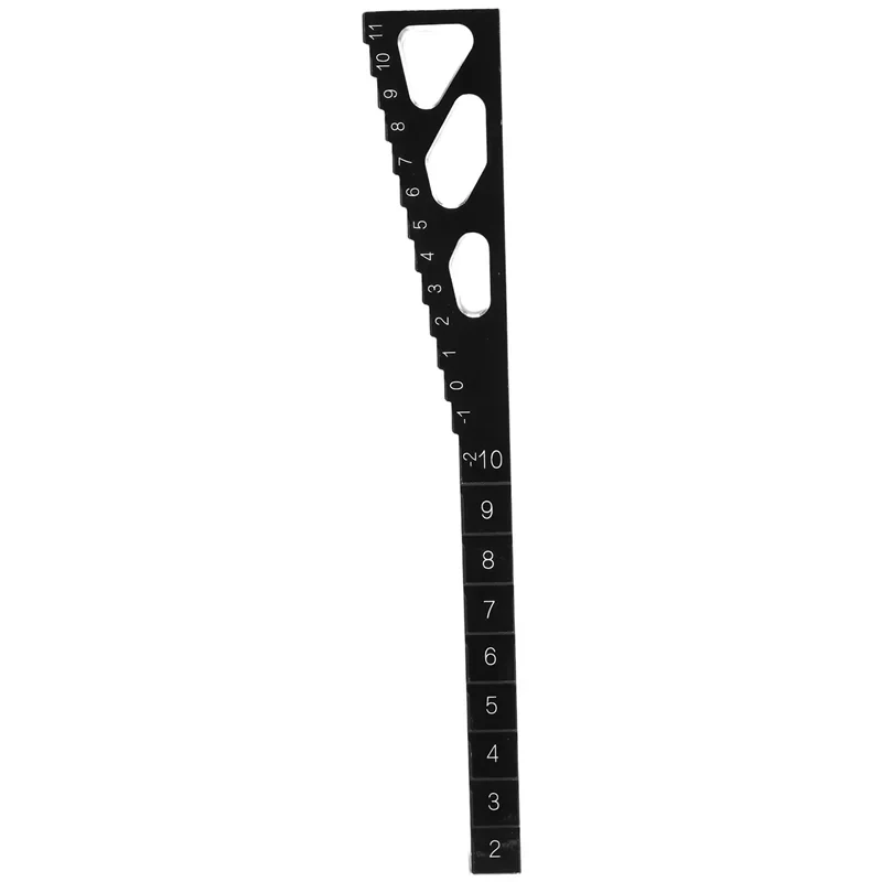 RC Model Car Metal Ride Height Droop Gauge Adjuster Ruler Measuring Tool for 1/8 1/10 1/12 RC Car,Black