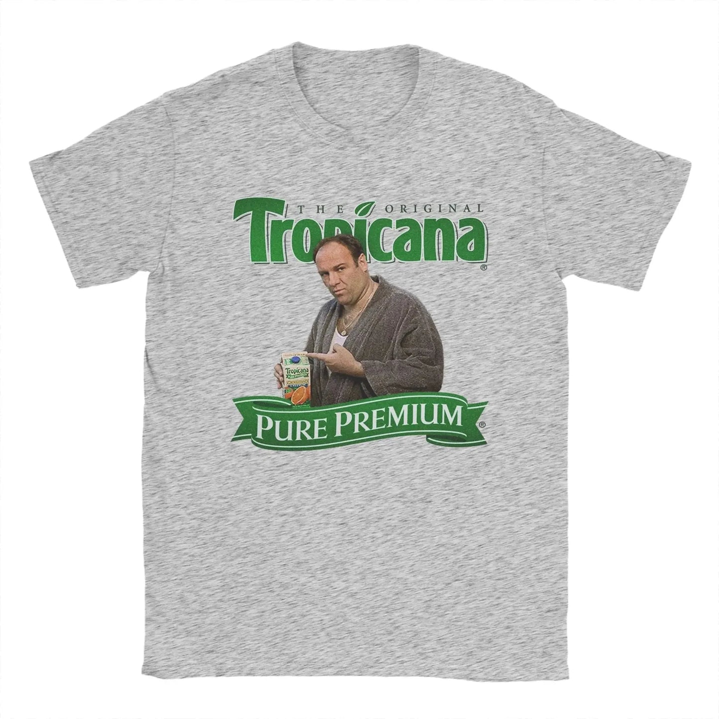 The Sopranos T-Shirts for Men  Novelty Pure Cotton Tees Round Neck Short Sleeve T Shirts Unique Clothing