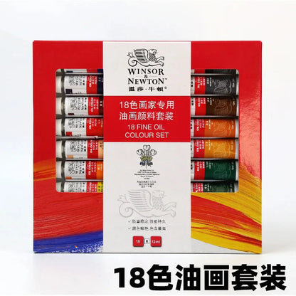 Professional 12/18/24 Colors 12 ML Tube Oil Paints Art For Artists Canvas Pigment Art Supplies Drawing Set