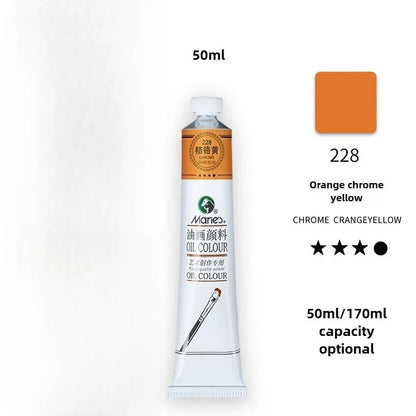 Maries Oil Paint 50ML Oil Painting Art Creation Pigment Large Oil Paint Paint Single Commonly Used 24 Colors