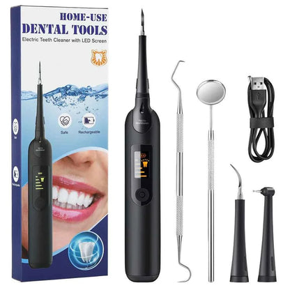 Electric Sonic Dental Calculus Remover Whitener Scaler LED Display Tooth Cleaner Rechargeable Tartar Tool Whitening Teeth Care
