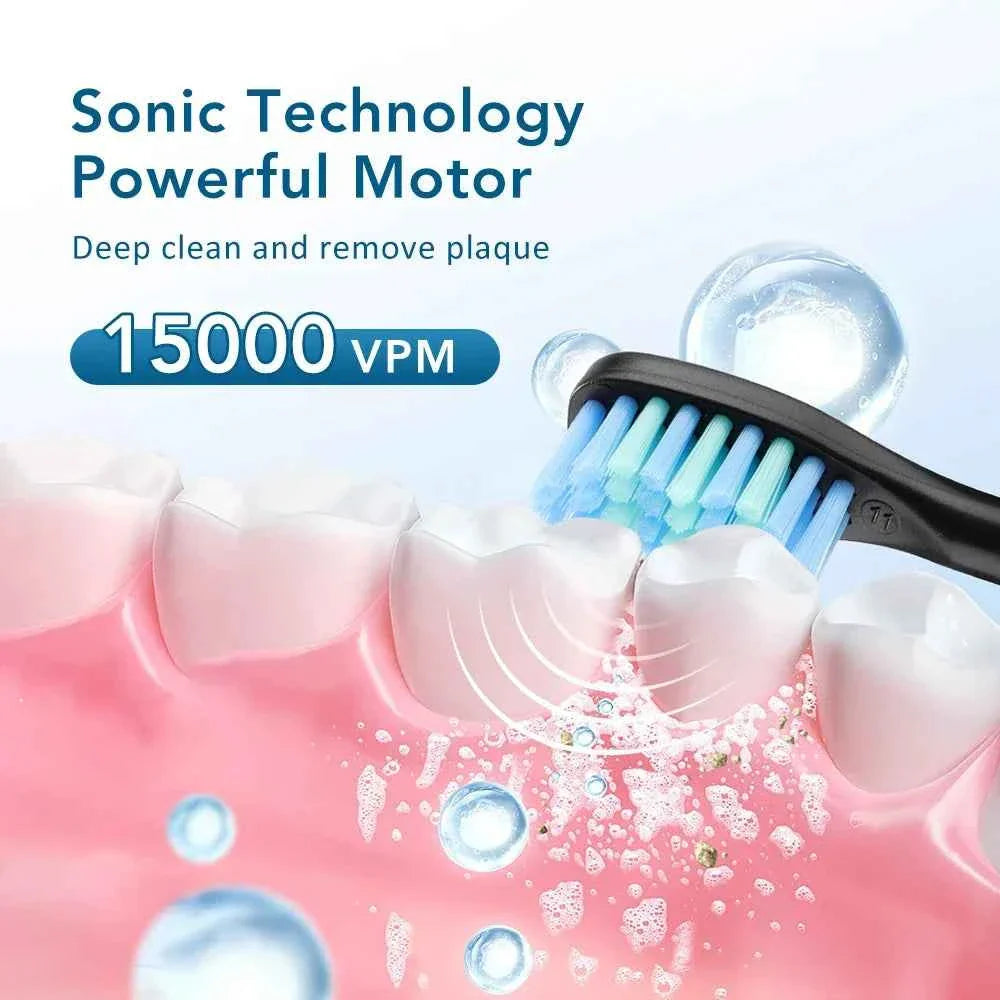 Sonic Electric Toothbrush Smart Dental Teeth Whitening Rechargeable Adult Tooth Brush With 6 Modes and 4 Brush Heads Oral Care