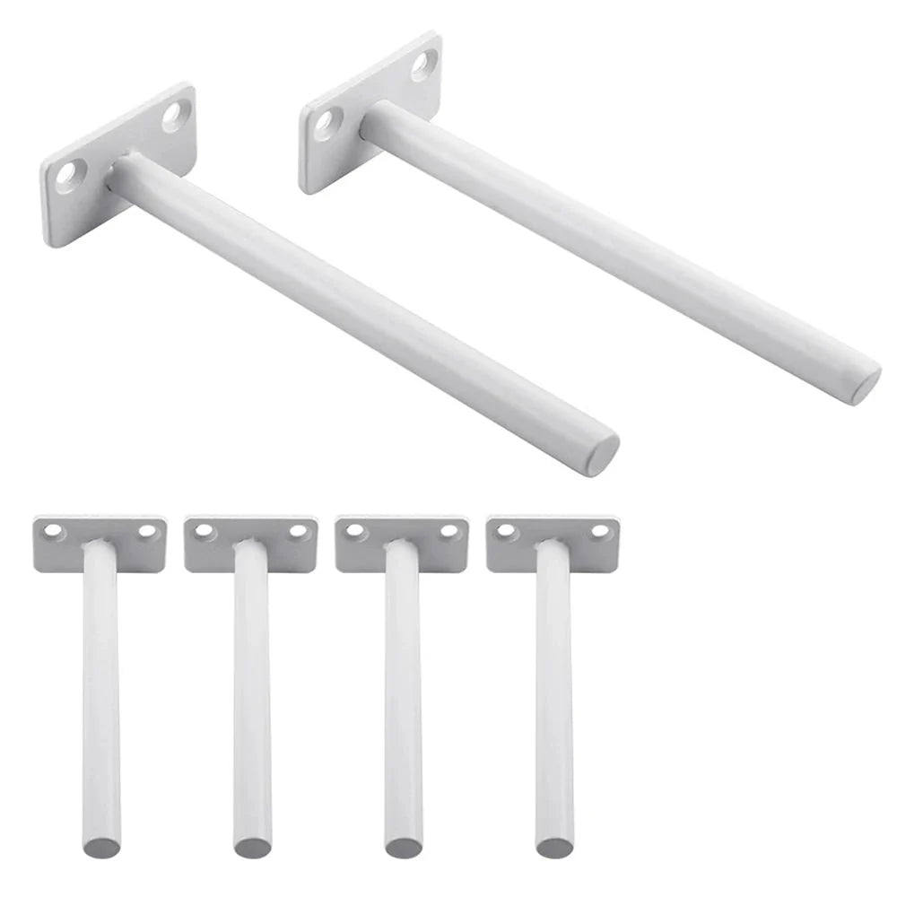 T Shape Concealed Shelf Brackets Floating  Wall Shelf Supports Screw Mounting Plate Multi sizes Metal Brackets