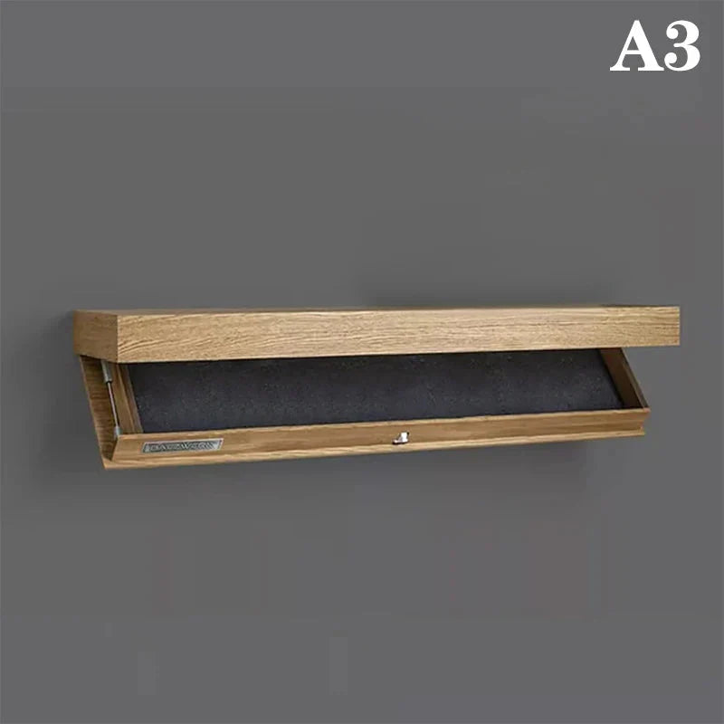 Solid Color Designer Shelf With Secret Compartment Concealed Floating Shelf Wall-Mounted Storage Solution Hidden Furniture
