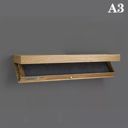 Solid Color Designer Shelf With Secret Compartment Concealed Floating Shelf Wall-Mounted Storage Solution Hidden Furniture