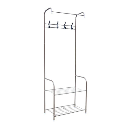 Independent Hanger Brown Metal Shoe Hanger 4 Hooks Clothes Rack Clothes Hangers Coat Hanger Stand Wardrobe Stand