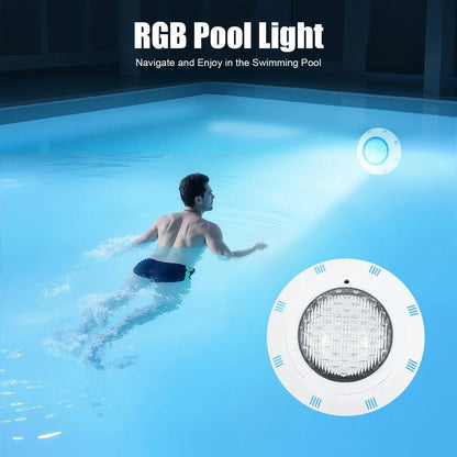 Underwater Light RGB Swimming Lamp IP68 Waterproof ABS 36W  Fountain Lighting 7 Color Changing