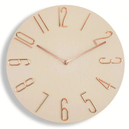 Nordic Style Home Wall Clock No Second Hand Simple Quartz 30"