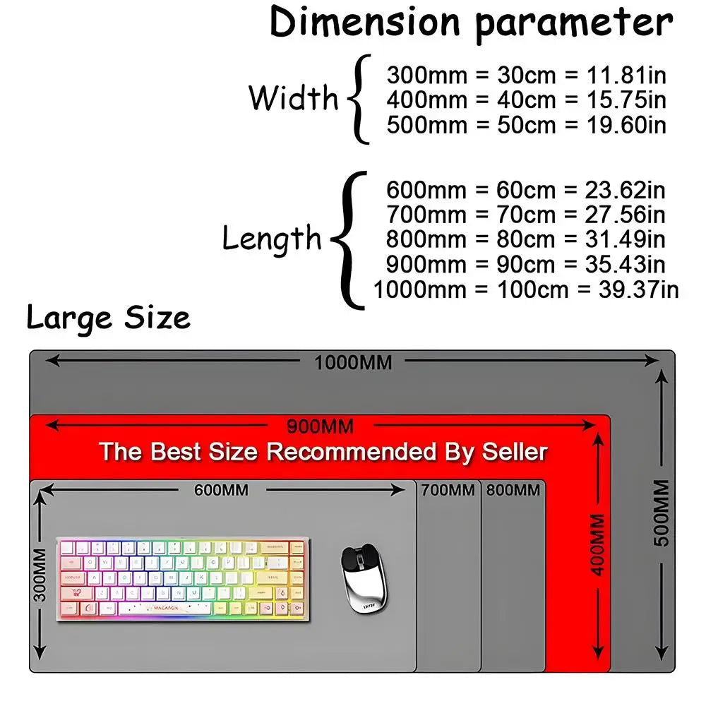 Anime The L-Legend Of Dororo And Hyakkimaru Mouse Pad Mousepad Large Gaming LockEdge Thickened Computer Keyboard Table Desk Mat