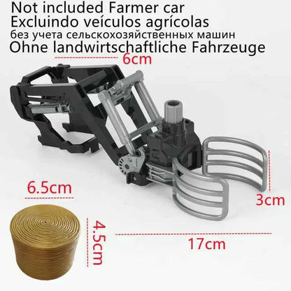 RC Farm Tractors Car 1/24 Radio Controlled Cars and Trucks 2.4G with Light Simulated Engineering Truck Model Toys for Children