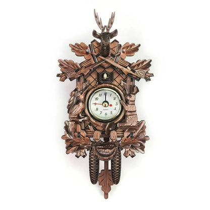 Wooden Hanging Wall Clock Bird Alarm Clock Cuckoo Clocks For Home Decoration Quartz Watch Decorative Home Decor