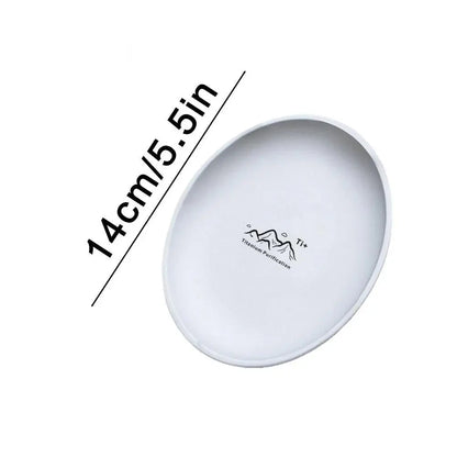Fruit Salad Household Creative Dish High quality Plates 3pcs Titanium Purification Plate Outdoor Picnic Dinner Tableware Tray