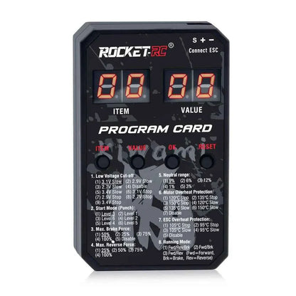 ROCKET-RC 100A ESC Sensored Brushless Electric Speed Controller 2-3S for 1/10 RC Drift Car 380/390/540 Sensored Brushless Motor