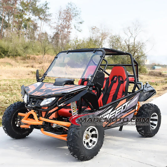 Adult Gas Off Road Go Kart 4 Wheel Two Seat Buggy for Sale Entertainment Equipment Outdoor Go-Karting At The Amusement Park