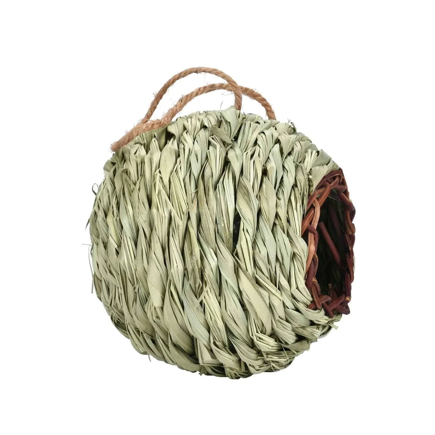 Creative Outdoor Hanging Bed Bird House Unique Handmade Weaving Bird House Gardening Decoration Bird Nest Bird Cage Shelter