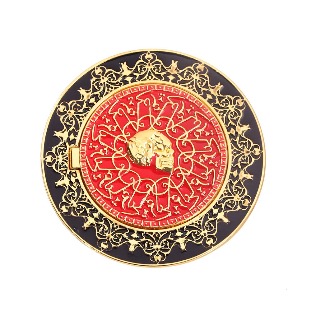 Big Size John Wick 4 Blood Oath Marker Coin Keychain Gold and Adjudicator Coin Metal Prop Accessories Collection Gift