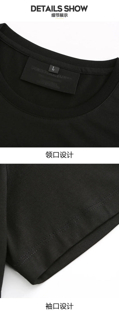 2025 Summer Mens T Shirts Fashion Clothing Shoes Rhinestones O Neck Short Sleeve Slim Casual T-shirts for Men Camiseta Hombre