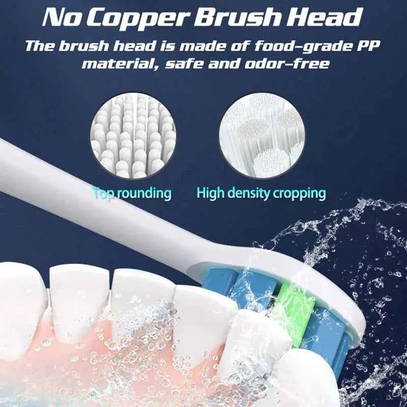 2025 Smart Sonic Electric Toothbrush for Adults Deep Cleaning with Soft Bristles and Waterproof Feature Teeth Whitening