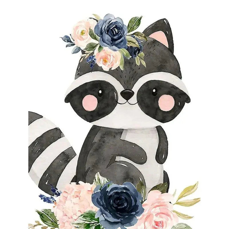 GATYZTORY Paint By Number For Kids Painting Animal And Flower 20x20cm Decorative Paintings Kill Time Easy Hand Painting