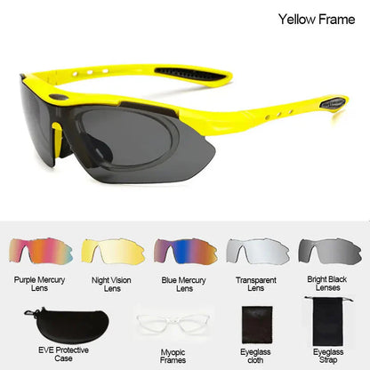 Cycling Sunglasses Sports Men Glasses Road Bicycle Glasses Mountain Bike Riding Protection Goggles Eyewear Women Sun Glasses